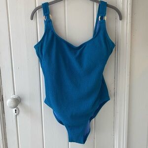Michael Michael Kors Elegant Teal One-Piece Swimsuit